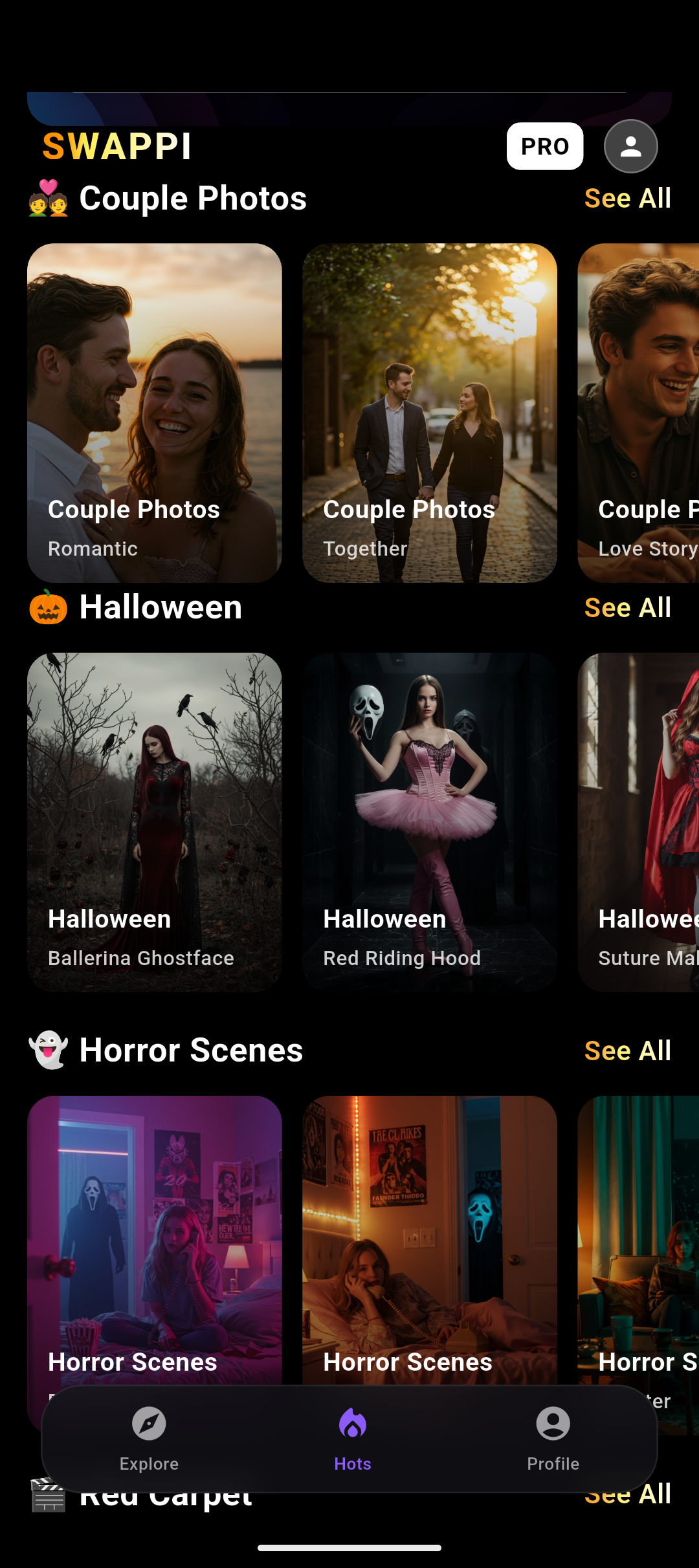 Swappi App Hot Tab